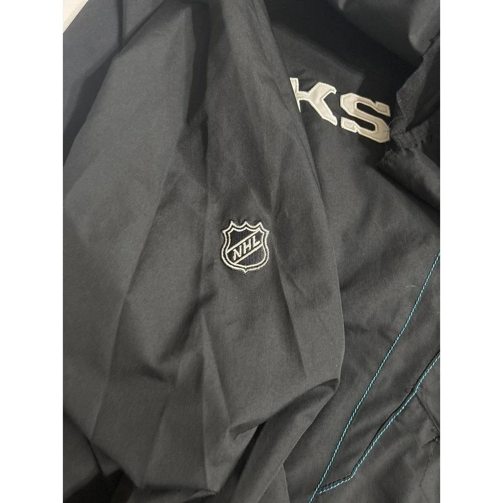 San Jose Sharks Reebok NHL Pullover Jacket (small) AS IS